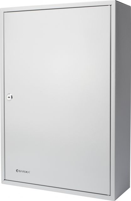 Barska 240 Key Lock Box Security Safe, White Tag, Steel, White, Outer Size 15 x 5.5 x 21.75 in CB12494