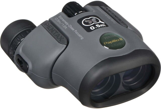 Pentax U-Series Short Distance Papilio II 6.5x21mm, Porro Prism Binocular, Black, 62001