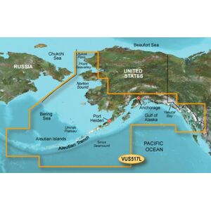 Garmin On The Water GPS Cartography BlueChart g2 Vision Alaska Large Map 010-C0887-00