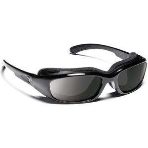 7Eye by Panoptix 7 Eye Churada Sunglasses, Sharp View Polarized Gray PC Lens, Glossy Black Frame, M-L, Men 160553