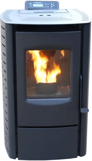 Cleveland Iron Works Small Pellet Stove - 18 lb Hopper, 20x18in, Black, F500215