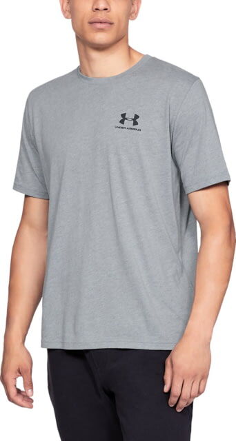 Under Armour UA Sportstyle Left Chest T-Shirt - Men's, Steel Light Heather, 2X-Large, 13267990362X