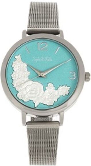 Sophie And Freda Lexington Bracelet Watches - Women's, Silver/Turquoise, One Size, SAFSF5202