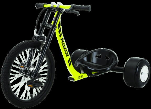 Razor DXT Drift Trike, Yellow, 20030591