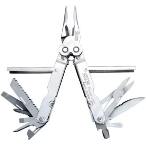 SOG Specialty Knives & Tools PowerLock Multiool Scissors w/ Nylon Sheath, Satin Finish, Silver, SOG-S60N-CP