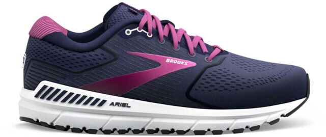 Brooks Ariel '20 Running Shoes - Women's, Wide, Peacoat/Vivid Viola/White, 10.0, 1203151D491.100