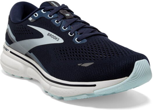 Brooks Ghost 15 Running Shoes - Women's, Peacoat/Pearl/Salt Air, 6.5 Extra Wide, 1203802E450.065