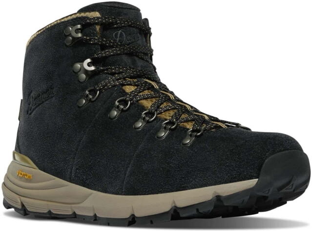 Danner Mountain 600 4.5 in Hiking Boots - Mens, Wide, Black/Khaki, 10.5, 62287-10.5D