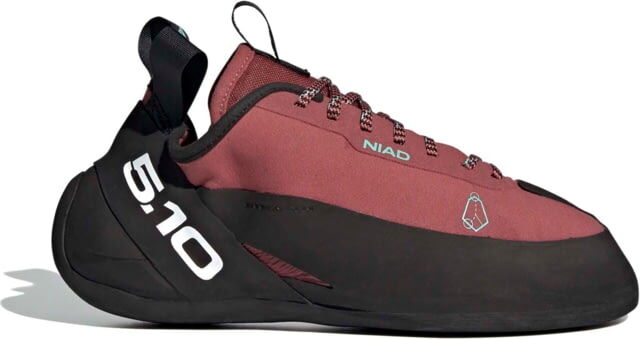 Five Ten Niad Lace Climbing Shoes - Men's, Core Black/Crew Red/Acid Mint, 10, FW2851-10