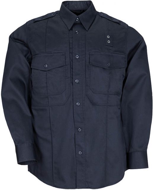 5.11 Tactical Twill PDU L/S B-Class Shirt - Mens, Midnight Nvy, 2XLT, 72345-750-2XL-T