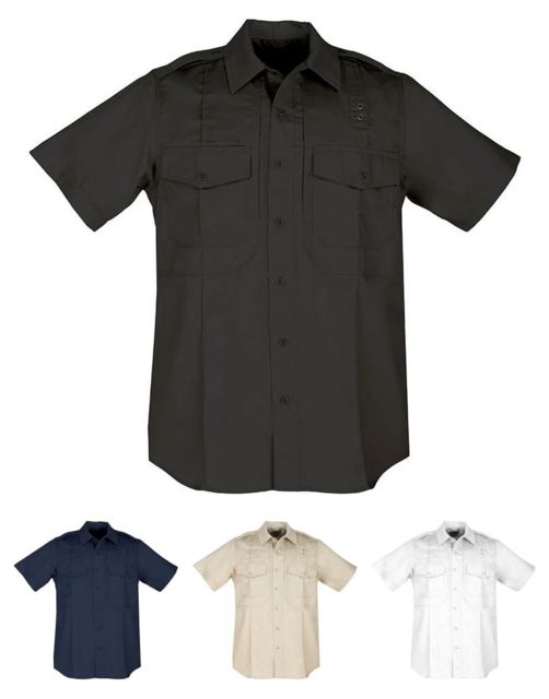 5.11 Tactical Twill PDU S/S B-Class Shirt - Mens, Midnight Nvy, 2XLT, 71177-750-2XL-T