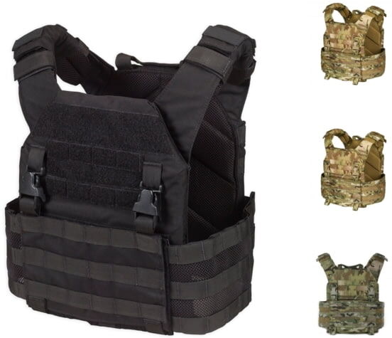 Chase Tactical Lightweight Operational Plate Carrier LOPC, Multicam Black, One Size, CT-10LOPC-MCB