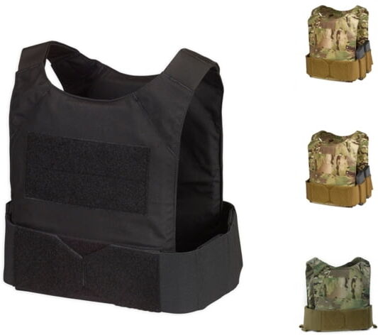 Chase Tactical Low-Vis Plate Carrier LVPC, Black, One Size, CT-10LVPC-BK