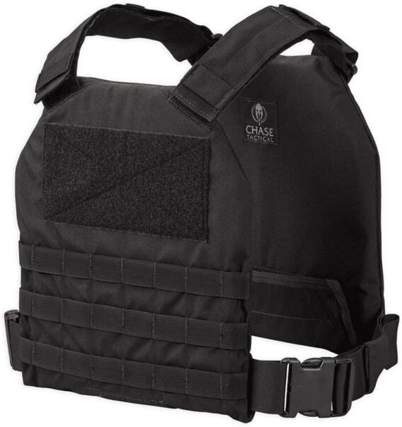 Chase Tactical Quick Response Carrier QRC, XL, Accepts 11X14 Plate, Black, CT-10QRC1-BK-XL