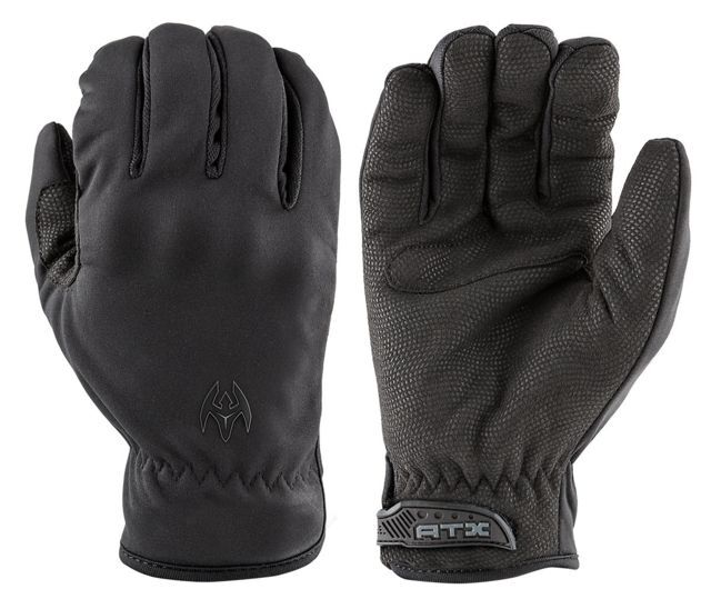 Damascus Protective Gear Winter Cut Resistant Patrol Gloves, Kevlar lined palm + WINTER fleece w/ low profile knuckles, Black, Medium, ATX150-MD