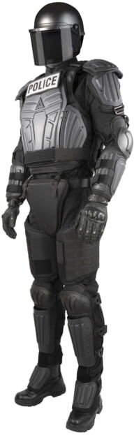 Damascus Protective Gear Phenom6 PX6 Tactical Riot Suit, Black, Extra Large, PX6 -XL