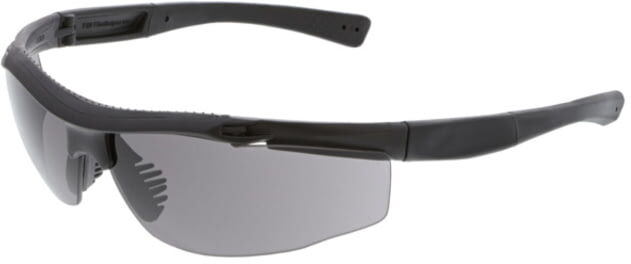 MCR Safety Tier1 T122 Tactical Gear Safety Glasses, Matte Black Frame, Grey MAX6 Superior Anti-Fog Lens, One Size, T12212P