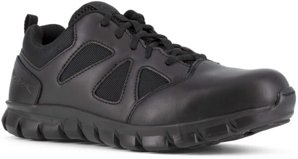 Reebok Sublite Cushion Tactical Oxford Soft Toe Work Shoes - Mens, Black, 11.5M, 690774394520