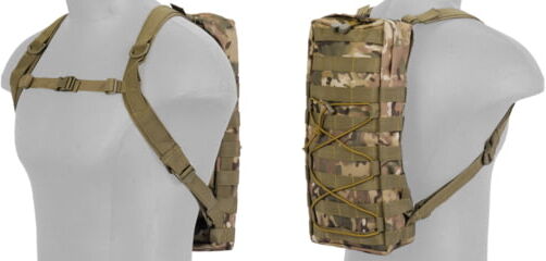 Lancer Tactical MOLLE Attachable Hydration Backpack, Camo, CA-384CN