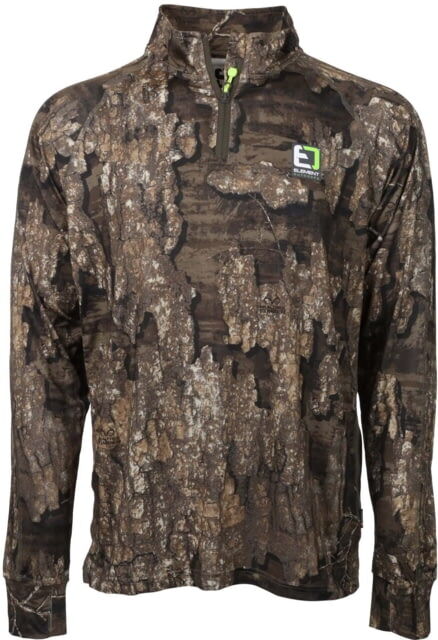 Element Outdoors Drive Series Quarter Zip Shirt - Men's, Extra Large, Timber, DS-QZ-XL-TM