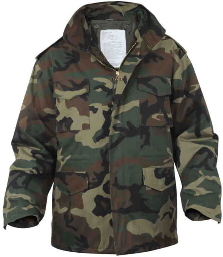 Rothco Camo M-65 Field Jacket - Men's, Woodland Camo, Large, 7991-WoodlandCamo-L