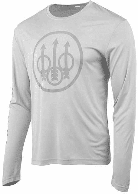 Beretta LS Vintage Trident T-Shirt - Men's, Light Grey, Large, TS736T0394090CL