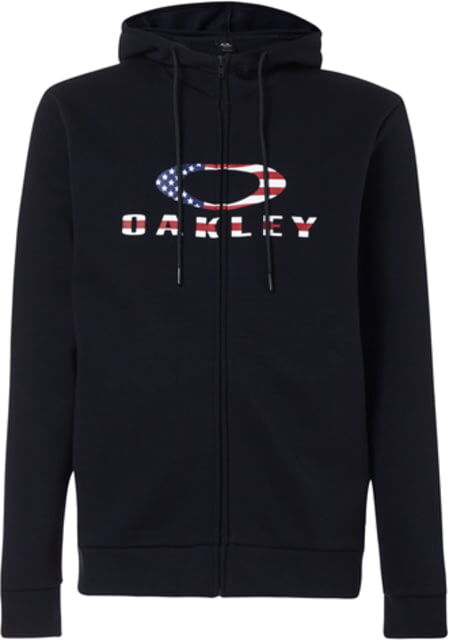 Oakley SI Bark FZ Hoodie 2.0 - Mens, Black/American Flag, Small, FOA402598-01V-S