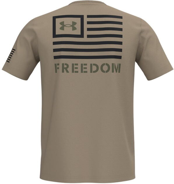 Under Armour Freedom Banner T-Shirt - Men's, Desert Sand, Small, 1370818290SM