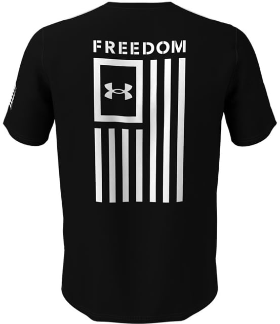 Under Armour Freedom Flag T-Shirt - Men's, Black/White, Small, 1370810001SM