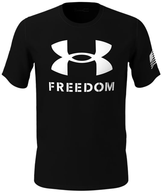 Under Armour Freedom Logo T-Shirt - Men's, Black, Medium, 1370811001MD
