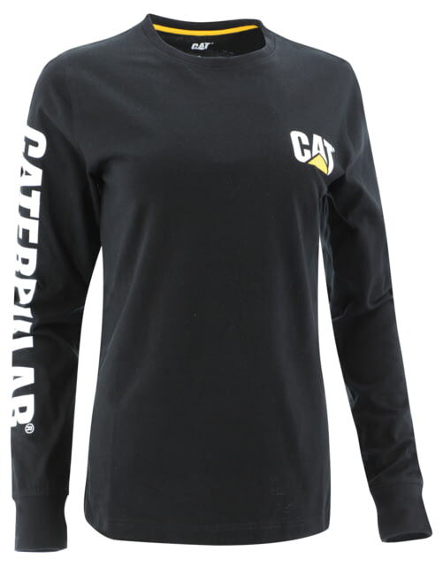 Caterpillar Banner L/S T-Shirt - Women's, Medium, Black, 1010016-10158-M