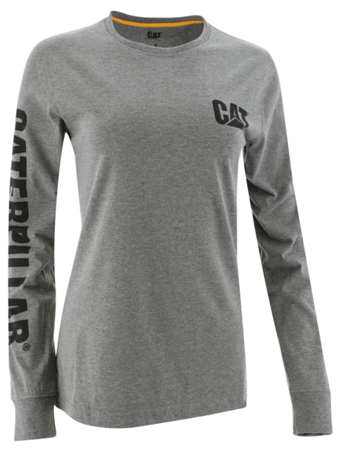 Caterpillar Banner L/S T-Shirt - Women's, Medium, Dark Heather Grey, 1010016-10123-M