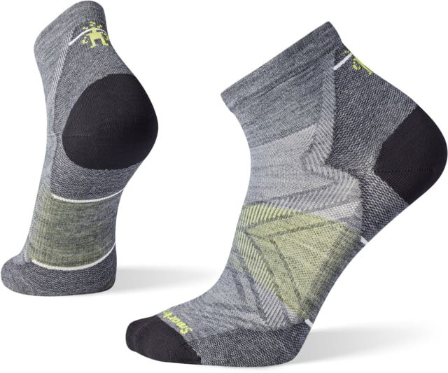 Smartwool Run Zero Cushion Ankle Socks - Men's, 052 Medium Gray, Extra Large, SW001653052XL