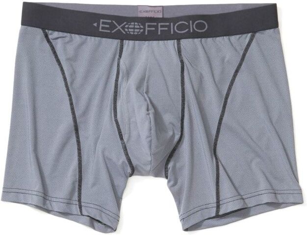 ExOfficio Give-N-Go Sport 2.0 Boxer Brief - Men's, Steel Onyx/Black, Extra Large, 6 in, 1241-3448-9182-XL