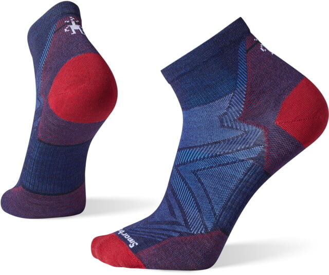 Smartwool Run Zero Cushion Ankle Socks - Men's, 092 Deep Navy, Large, SW001653092L