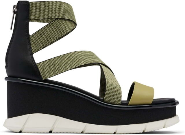 Sorel Joanie III Sport Strap Wedge Sandals - Women's, Olive Shade/Black, 9.5 US, 1986411-358-9.5