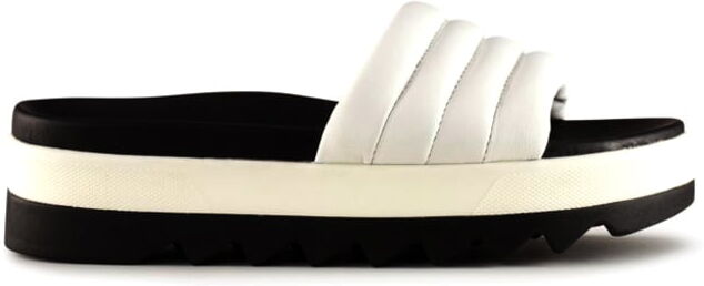 Cougar Prato Leather Woman's Sandals, White, 8, Prato-White-8