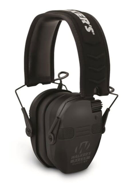 Walkers Razor Slim Electronic Quad Bluetooth Ear Muffs, 23 dB NRR, Black, GWP-RSEQM-BT