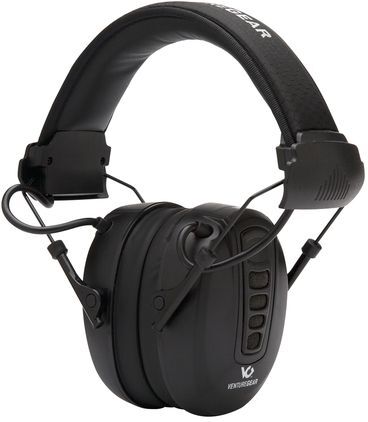 Pyramex VentureGear Clandestine Electronic Ear Muffs, NRR 24db, Black, VGPME10