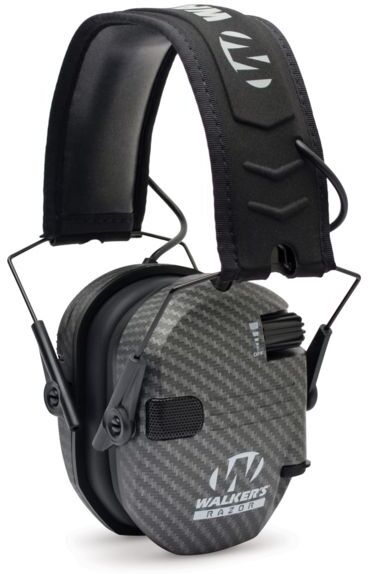 Walkers Razor Slim Shooter Folding Electronic Ear Muff, 23 dB NRR, Carbon, GWP-RSEM-CARB