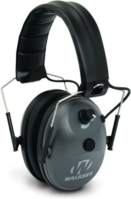 Walkers Single Mic Electronic Ear Muffs, 22 dB NRR, Black, GWP-WLK1MEM