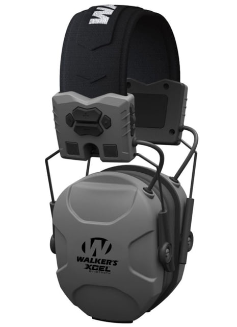 Walkers XCEL 500BT Digital Electronic Bluetooth Ear Muffs, 26 dB NRR, Gray, GWP-XSEM-BT