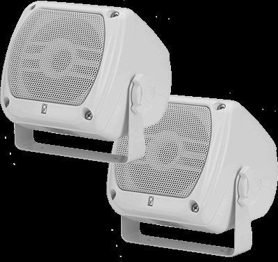 Poly-Planar 4x4in Compact Box Speaker 40 Watt, White, MA-840-W