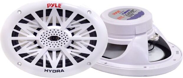 Speaker 6x9in 2-Way Pyle Marine 260Watts, White, PLMR692