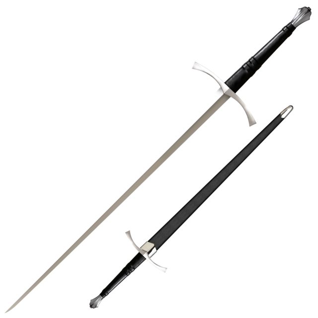 Cold Steel Italian Long Sword, Leather/Wood Scabbard, CS-88ITS