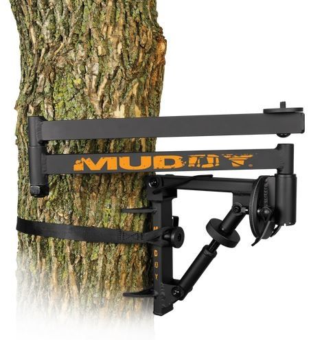 Muddy Outfitter Camera Arm, includes Ratchet Strap, Bubble Level, Black MCA200