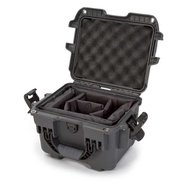 Nanuk 908 Case with Padded Divider, Graphite, Small, 908S-020GP-0A0