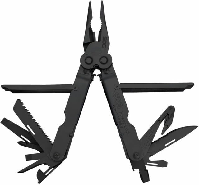 SOG Specialty Knives & Tools PowerLock EOD Multi-Tool w/ V-Cutter, Nylon Sheath, Black/Black, SOG-B63N-CP