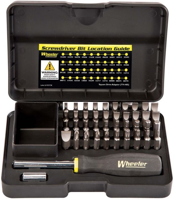 Wheeler Engineering 43-Piece Professional Gunsmithing Screwdriver Set, Black/Yellow, 954621