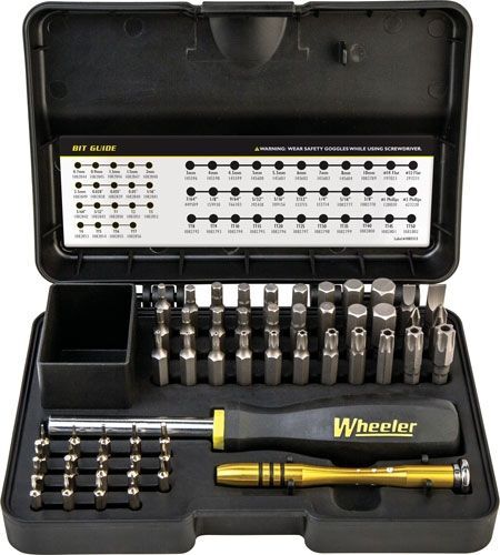 Wheeler Engineering 55-Piece SAE/Metric Hex/Torx Screwdriver Set, Black/Yellow, 1081958